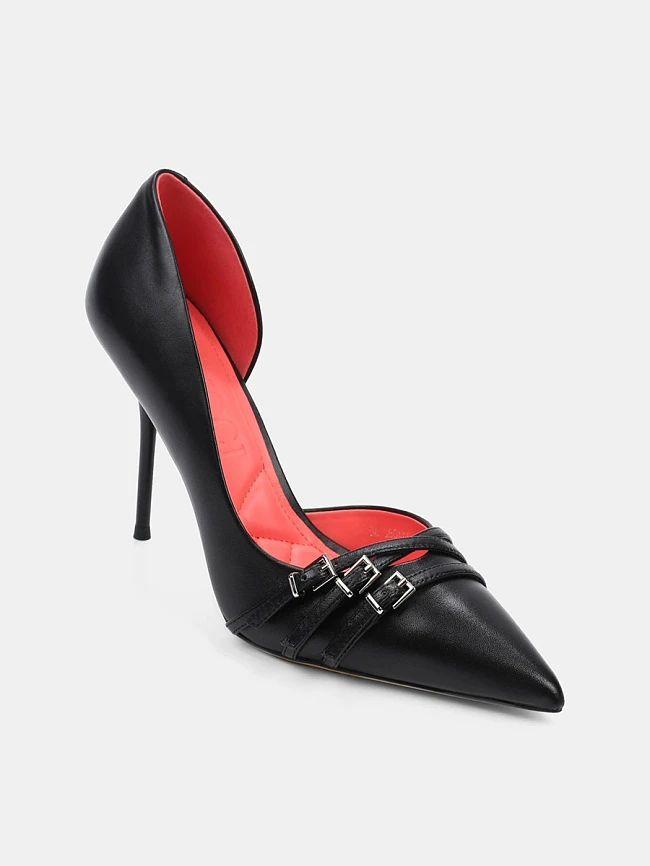 Туфли женские всесезонные, цвет черный, натуральная кожа 944082 | 2