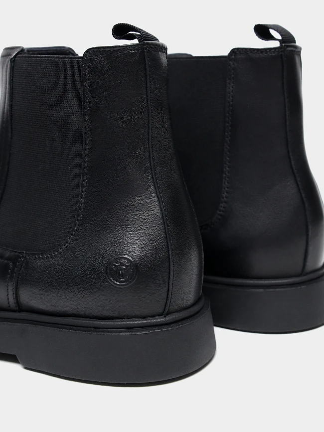 Ботинки мужские демисезонные, цвет черный, натуральная кожа M801240 | 6