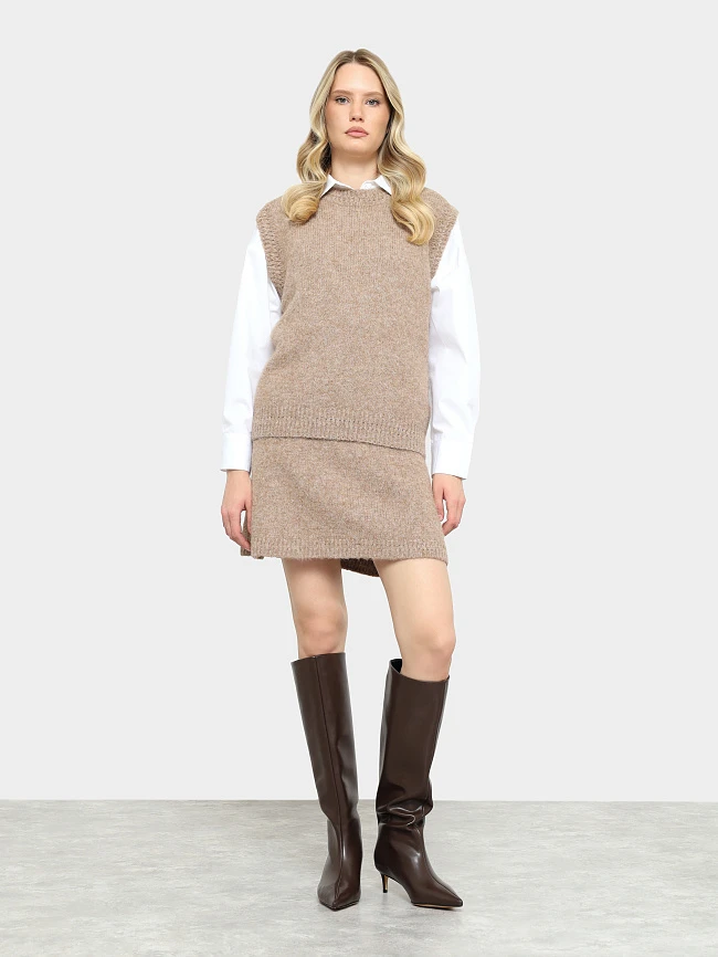 Сапоги женские демисезонные, цвет коричневый, натуральная кожа 6550306 | 10