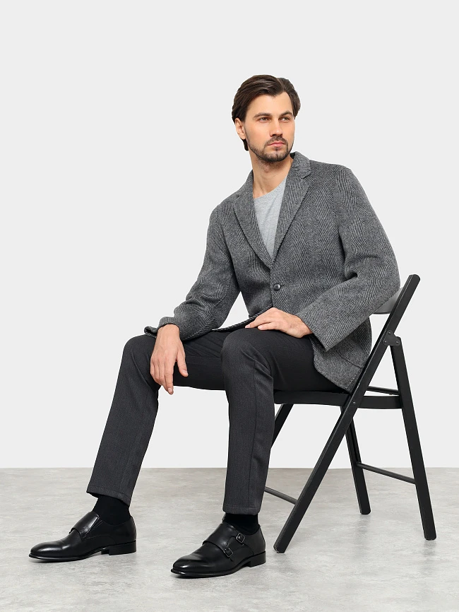 Туфли мужские всесезонные, цвет черный, натуральная кожа M1022958 | 11