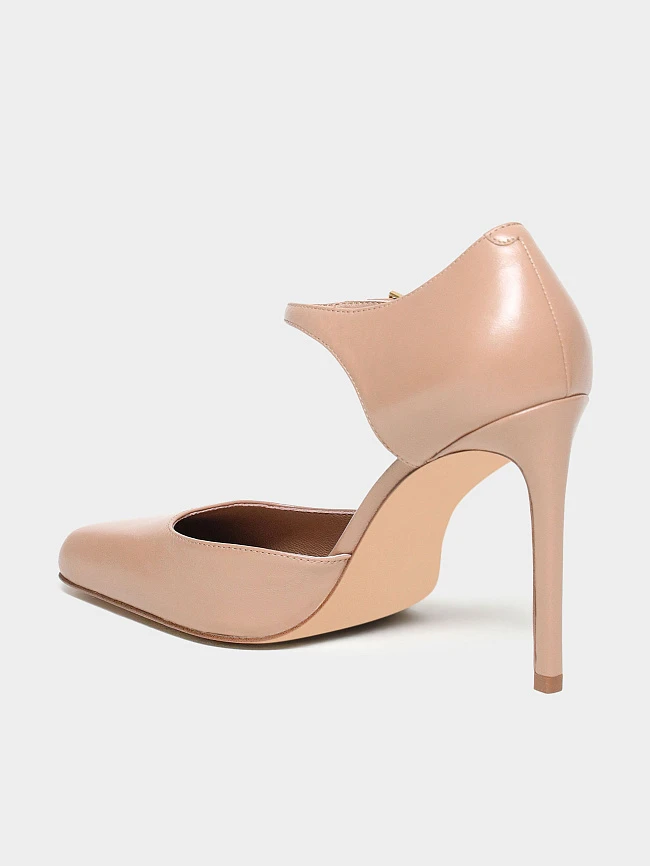 Туфли женские всесезонные, цвет бежевый, натуральная кожа 1494925 | 3