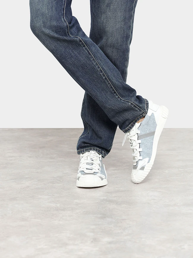 Кеды мужские демисезонные, цвет белый, натуральный нубук/натуральная кожа M1781857 | 9