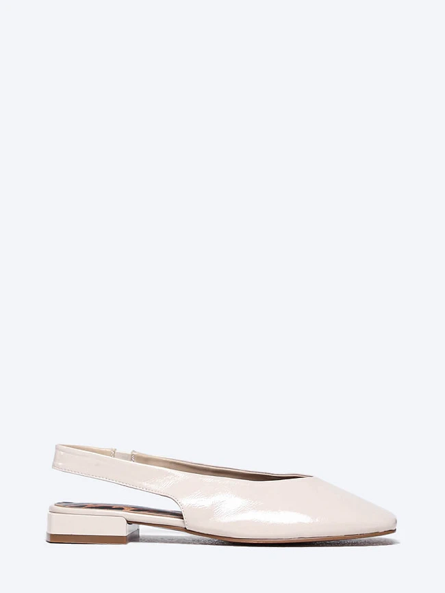 Туфли женские летние, цвет молочный, натуральная кожа и полимерные материалы 1849701 | 2