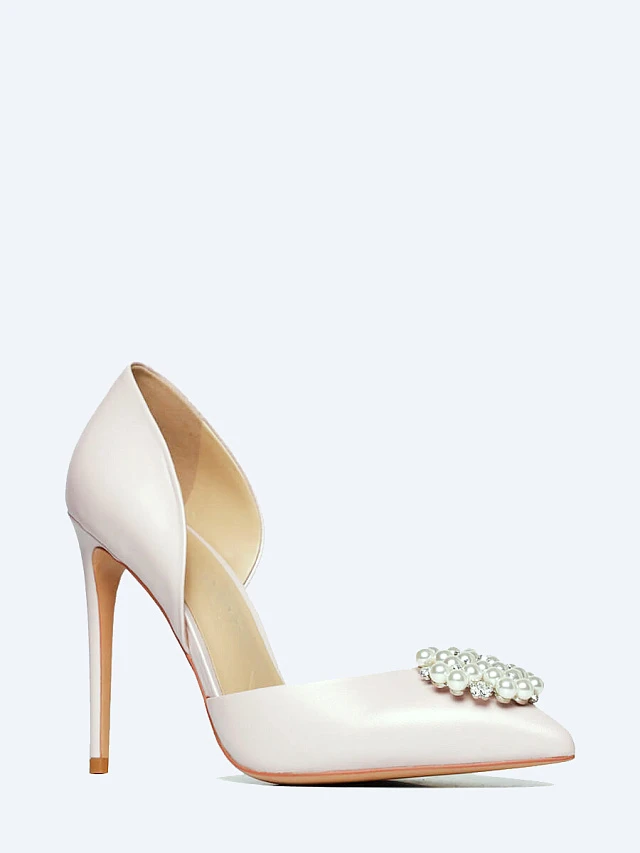 Туфли женские всесезонные, цвет пудровый, натуральная кожа 494645 | 1