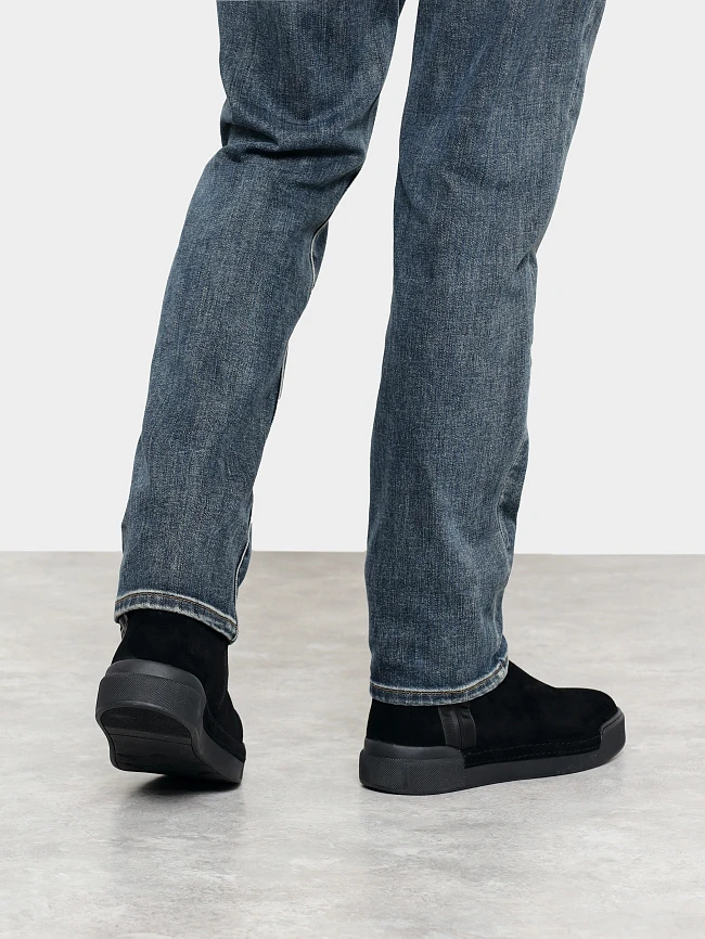 Полусапоги мужские зимние, цвет черный, натуральный спилок M1782122M | 8