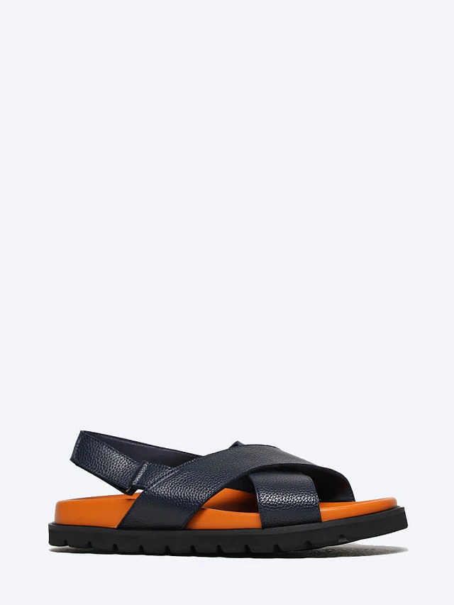 Сандалии мужские летние, цвет синий, натуральная кожа M1782430 | 1