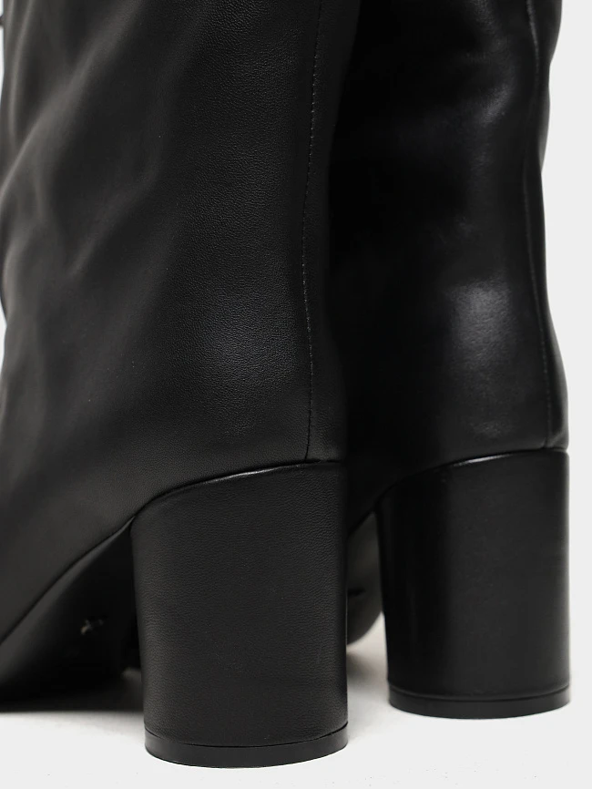 Полусапоги женские демисезонные, цвет черный, натуральная кожа 944233 | 6