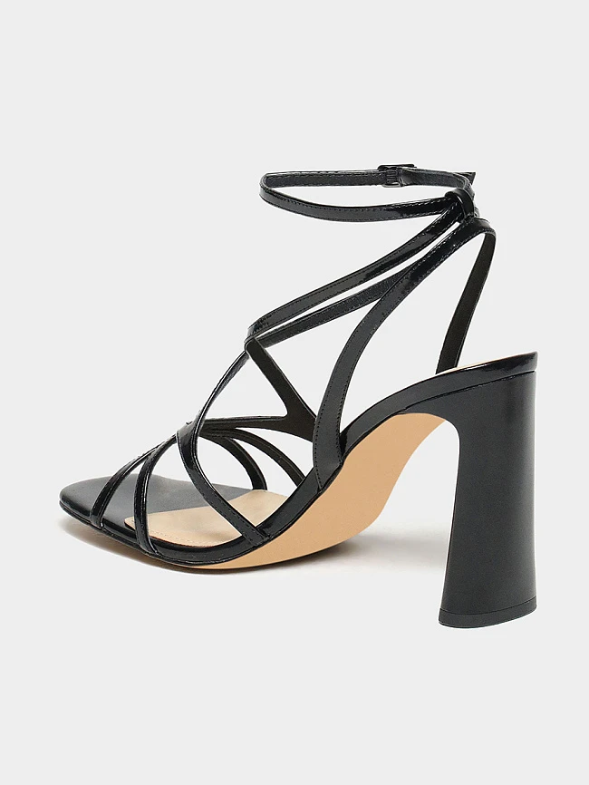 Босоножки женские летние, цвет черный, натуральная кожа 1821727 | 3