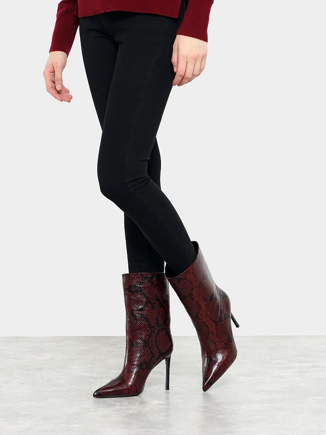 Полусапоги женские всесезонные, цвет бордовый, натуральная кожа 1494637 | 7