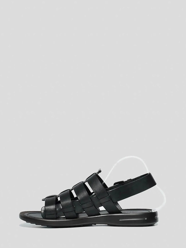 Сандалии мужские летние, цвет черный, натуральная кожа M1781376 | 3