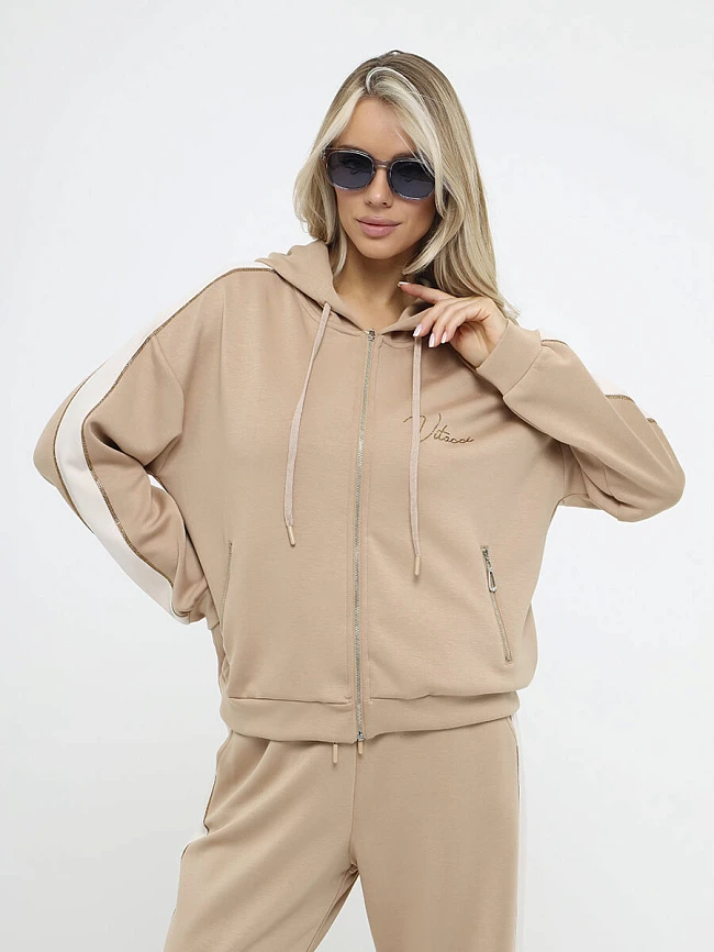 Комплект (толстовка+брюки) женские демисезонные KA17554-08 | 5