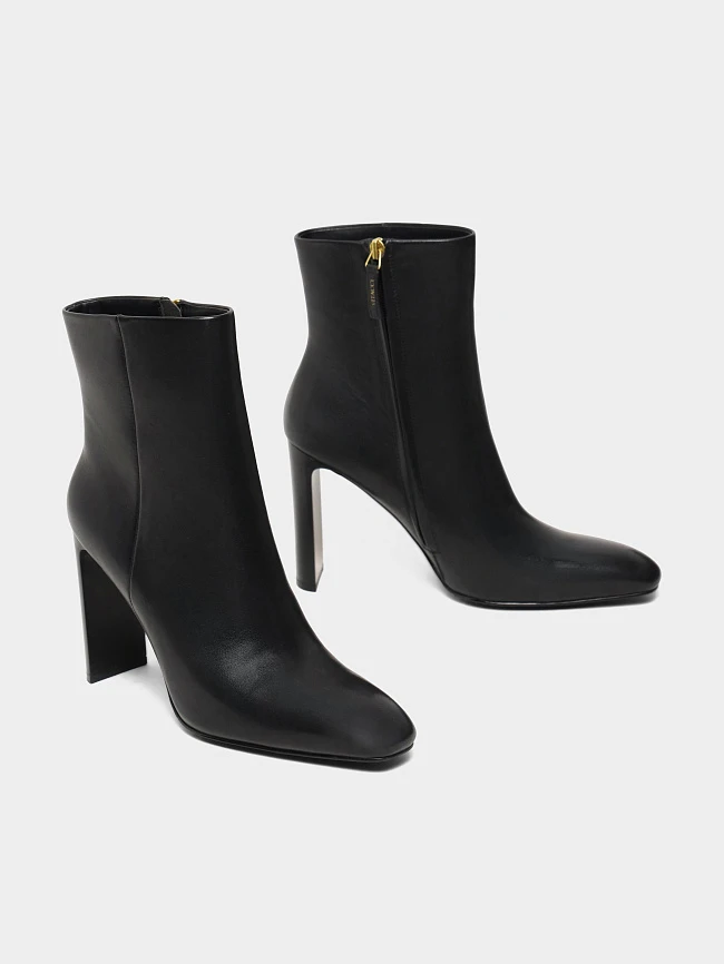 Ботильоны женские всесезонные, цвет черный, натуральная кожа 1494759 | 3