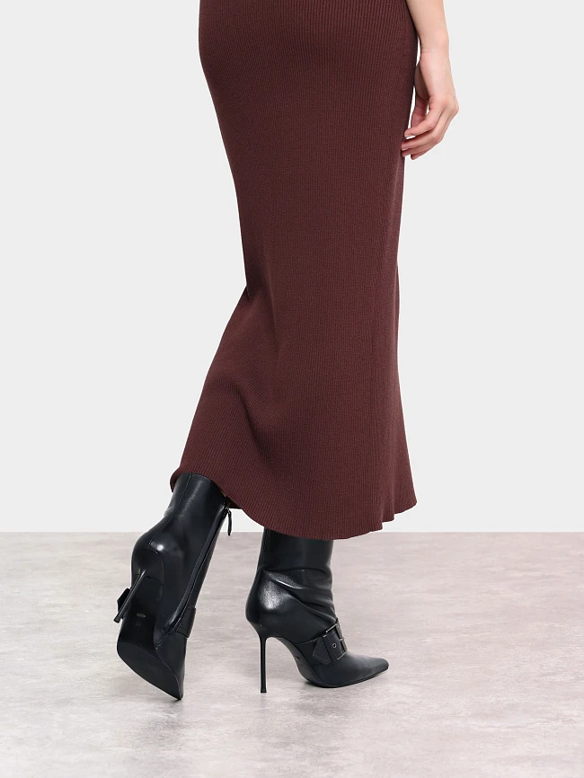 Полусапоги женские демисезонные, цвет черный, натуральная кожа 1493728 | 9