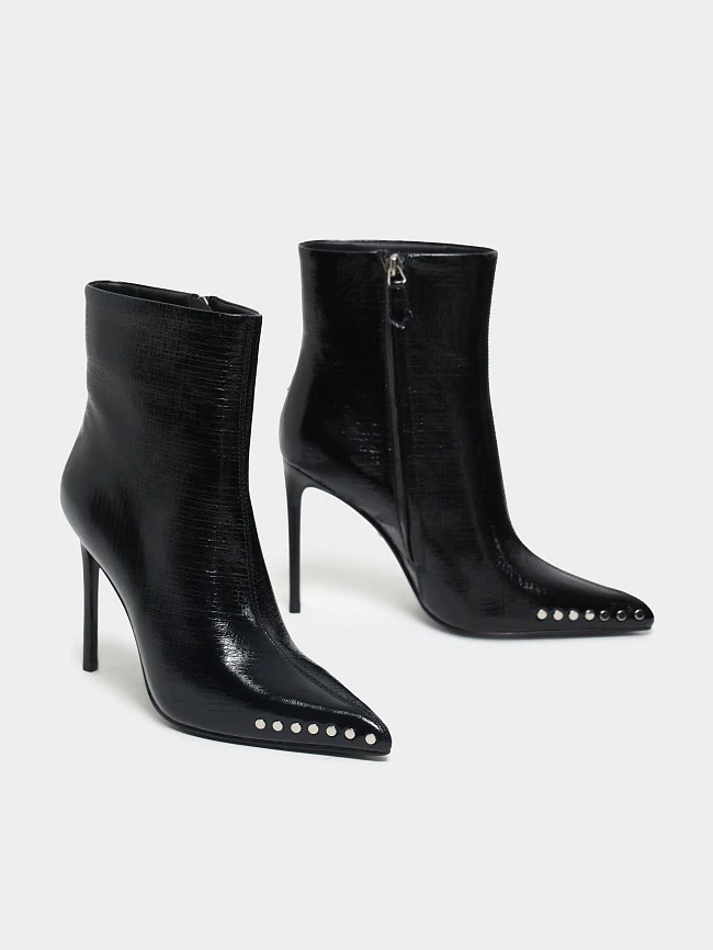 Полусапоги женские демисезонные, цвет черный, натуральный наплак 1493929 | 3