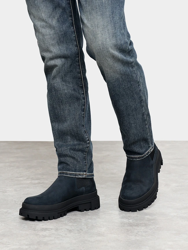 Ботинки мужские зимние, цвет синий, натуральный нубук M1022569M | 7