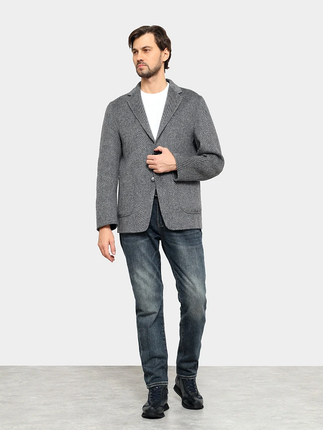 Ботинки мужские демисезонные, цвет синий, натуральная кожа/натуральный спилок M1782594 | 12