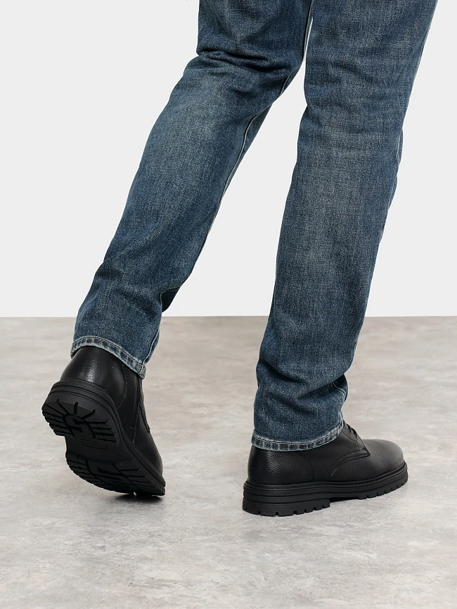 Ботинки мужские зимние, цвет черный, натуральная кожа M24VC070M | 8