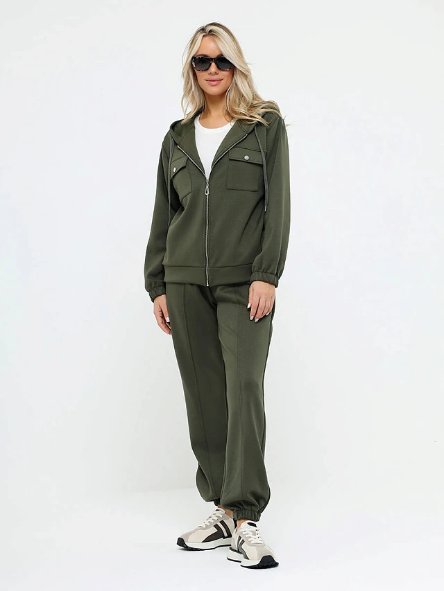 Комплект (толстовка+брюки) женские демисезонные KA17620-18 | 1