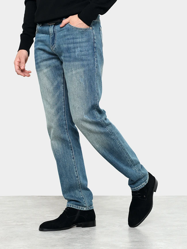 Ботинки мужские демисезонные, цвет черный, натуральный велюр M1023024 | 7