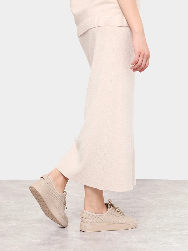 Полуботинки женские всесезонные, цвет бежевый, натуральная кожа и полимерные материалы 6810042 | 9