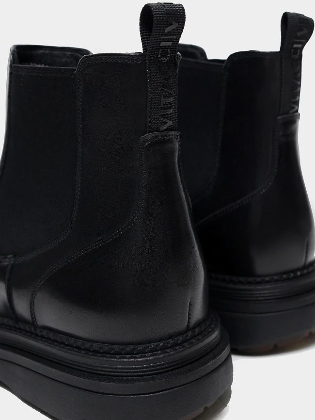 Ботинки мужские зимние, цвет черный, натуральная кожа M1023021M | 5