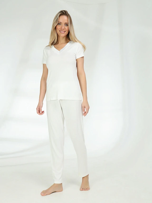 Пижама (футболка+брюки) женская всесезонные TR2346-02 | 1