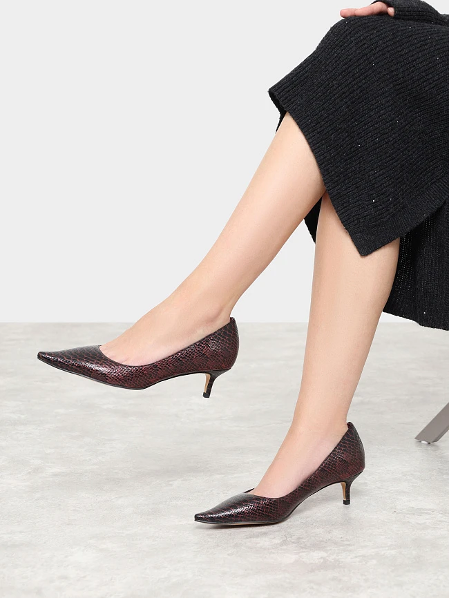 Туфли женские всесезонные, цвет красный, искусственная кожа 6550341-2 | 9