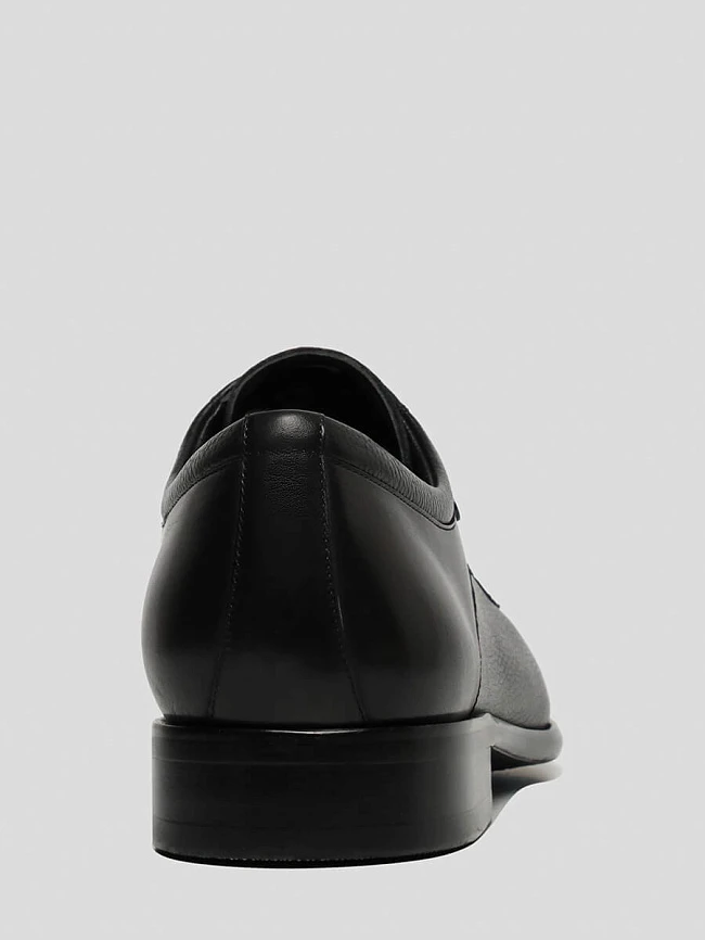 Полуботинки M1021843 мужские цвет черный, натуральная кожа M1021843        | 5