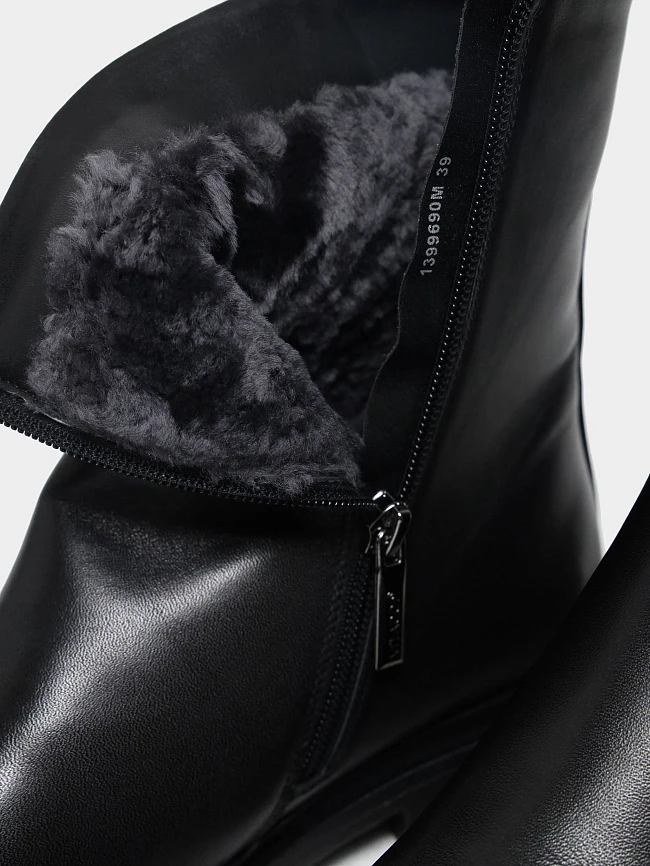 Полусапоги женские зимние, цвет черный, натуральная кожа 1399690M | 6