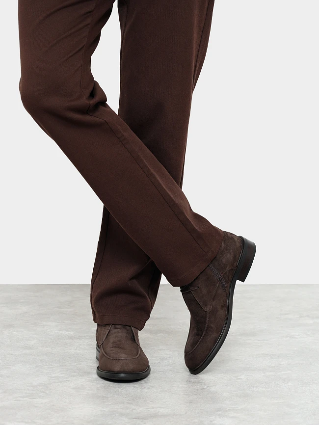 Ботинки мужские демисезонные, цвет коричневый, натуральный велюр M1022988 | 9