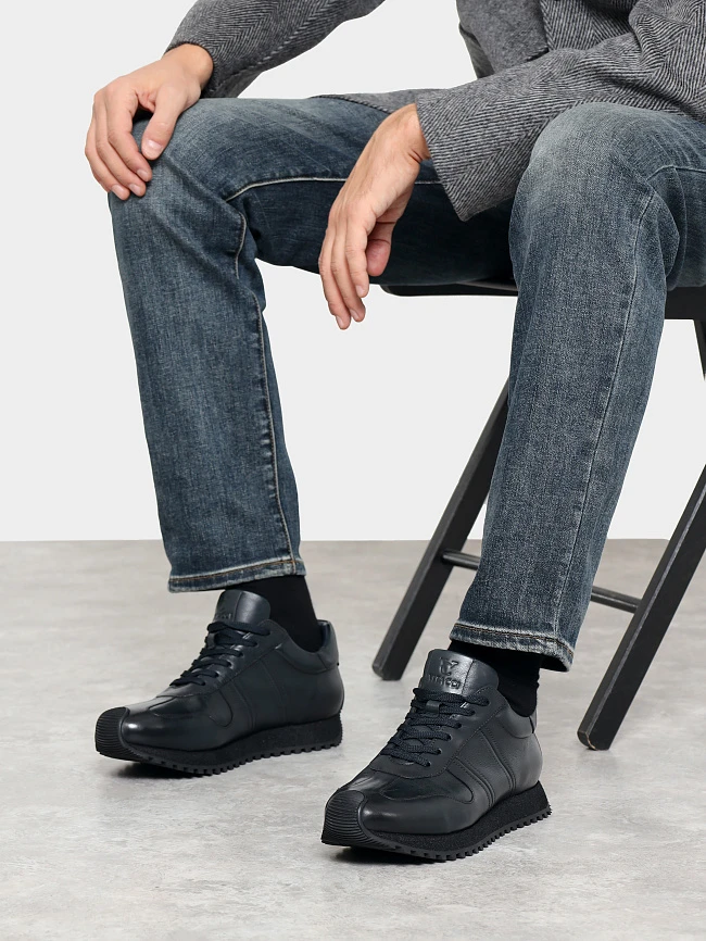 Кроссовки мужские демисезонные, цвет синий, натуральная кожа M1782591 | 10