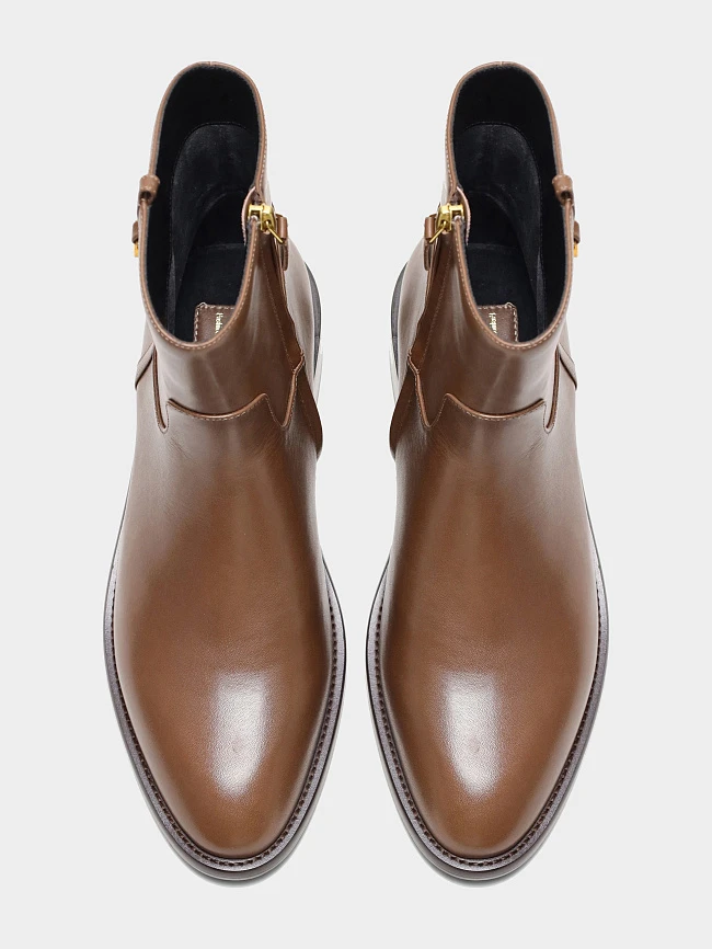 Полусапоги женские демисезонные, цвет мокко, натуральная кожа 1494502 | 5