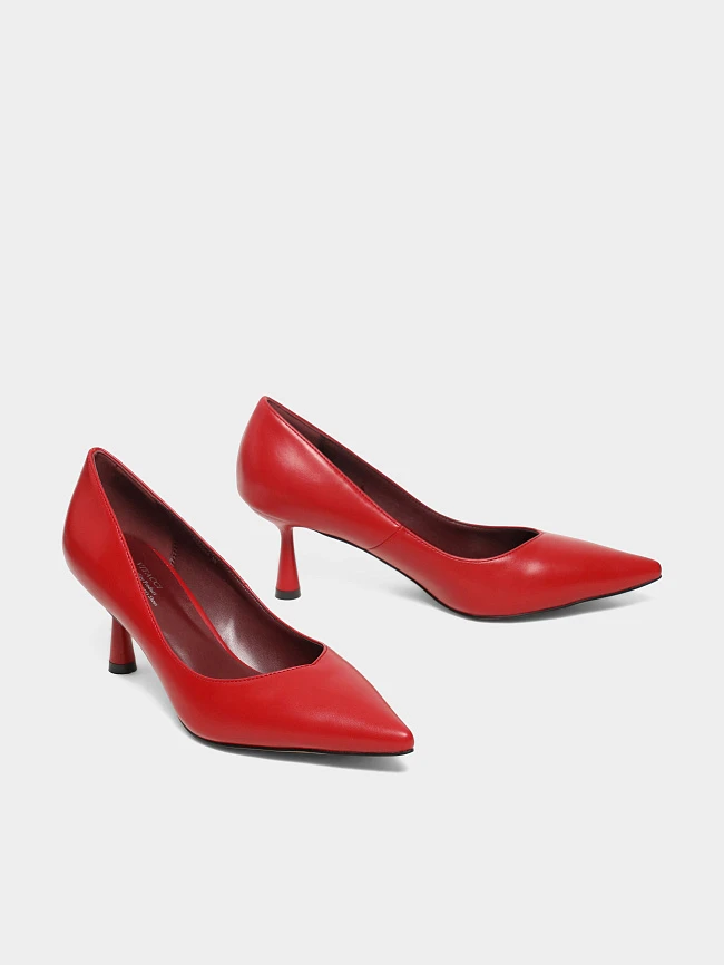Туфли женские всесезонные, цвет красный, искусственная кожа 6550334 | 2