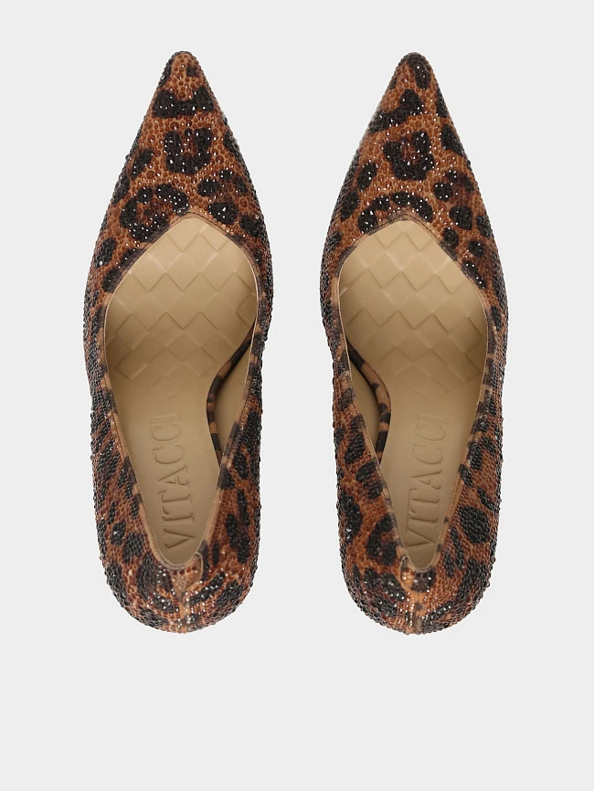 Туфли женские всесезонные, цвет коричневый, натуральный велюр 1493784 | 5