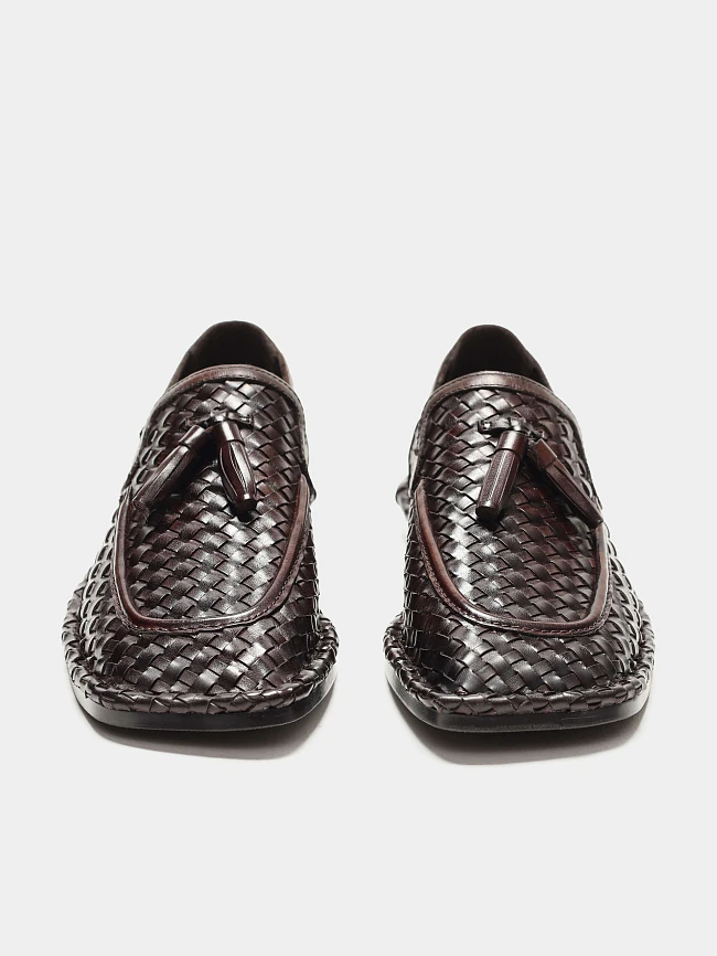 Лоферы женские всесезонные, цвет коричневый, натуральная кожа 1821793 | 4