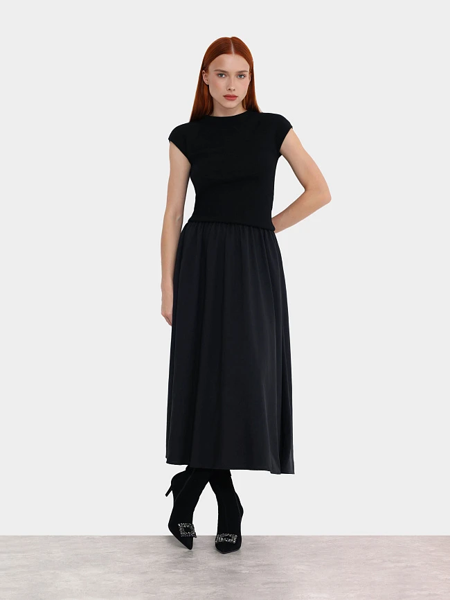 Полусапоги женские демисезонные, цвет черный, натуральный велюр 1820306 | 13