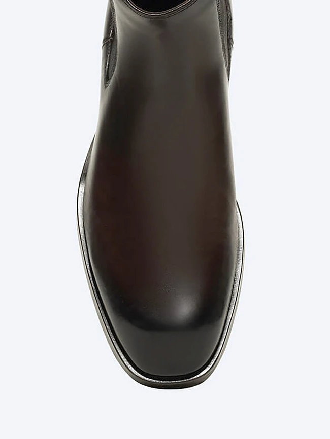 Ботинки мужские демисезонные, цвет коричневый, натуральная кожа M1022992 | 4