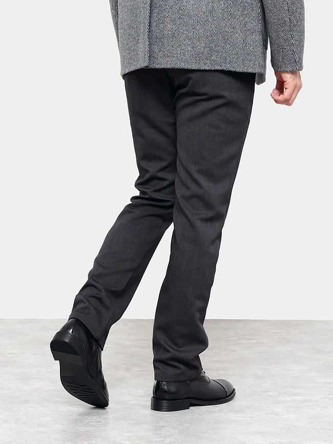 Ботинки мужские демисезонные, цвет черный, натуральная кожа M1022533-1 | 7