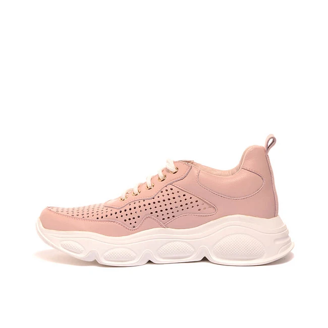 Кроссовки 1842246 женские цвет розовый, натуральная кожа 1842246         | 4