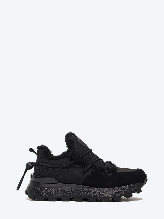 Кроссовки женские зимние, цвет черный, натуральный спилок/текстиль/искусственный мех 5270000M-1 | 2