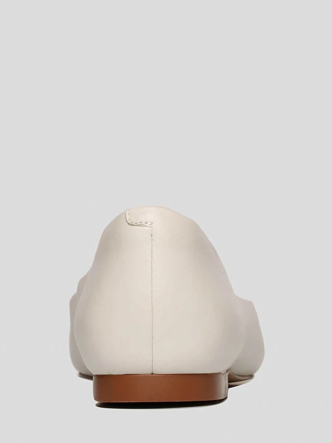 Балетки женские всесезонные, цвет молочный, натуральная кожа 1820019 | 5