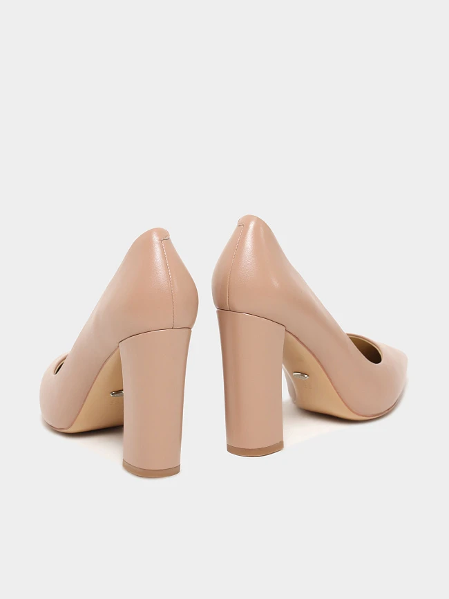 Туфли женские всесезонные, цвет бежевый, натуральная кожа 494538 | 4