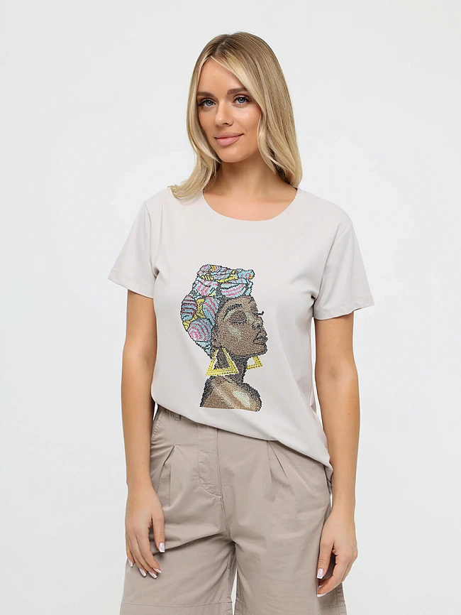 Футболка женская летние KA77874-07 | 5