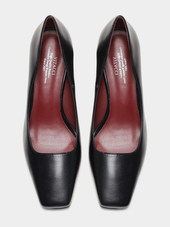 Туфли женские всесезонные, цвет черный, искусственная кожа 6550364 | 4