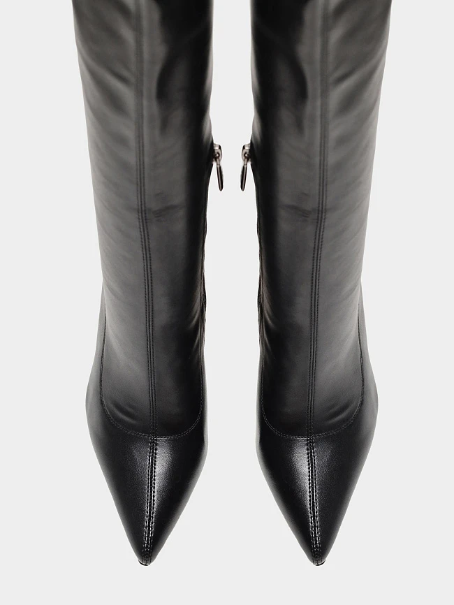 Ботфорты женские демисезонные, цвет черный, искусственная кожа 1849046P-2 | 5