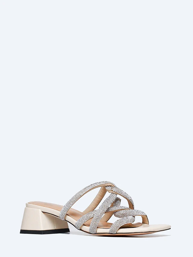 Сабо женские летние, цвет молочный, искусственная кожа 1398207 | 1