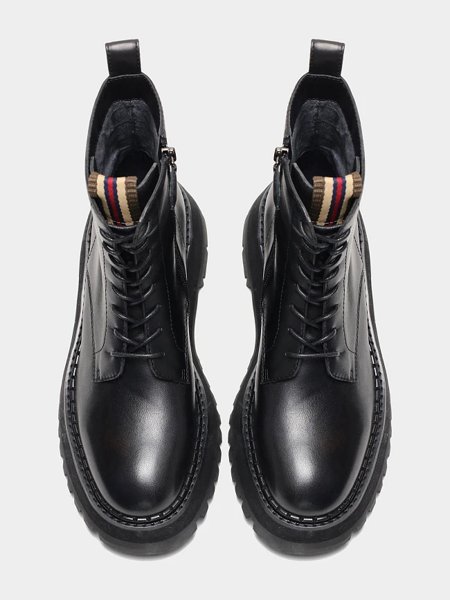 Ботинки женские демисезонные, цвет черный, натуральная кожа 1731161 | 5