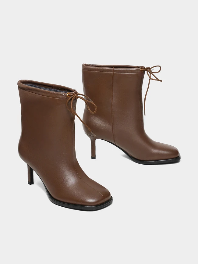 Полусапоги женские всесезонные, цвет коричневый, натуральная кожа 1731205 | 3