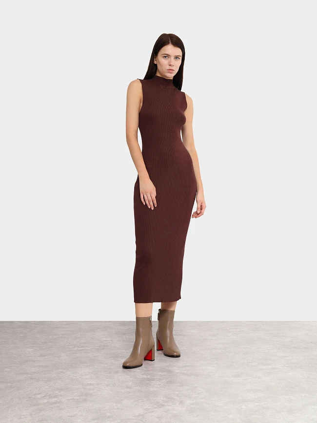 Полусапоги женские демисезонные, цвет коричневый, натуральный велюр 495612 | 11