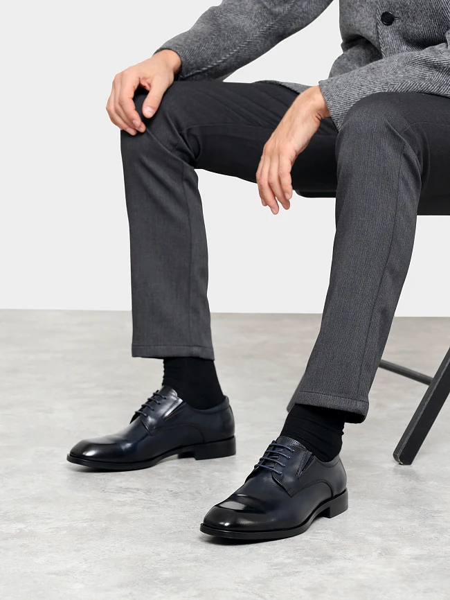 Полуботинки мужские всесезонные, цвет синий, натуральная кожа M1022946 | 10